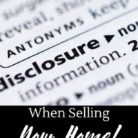 What to disclose when selling